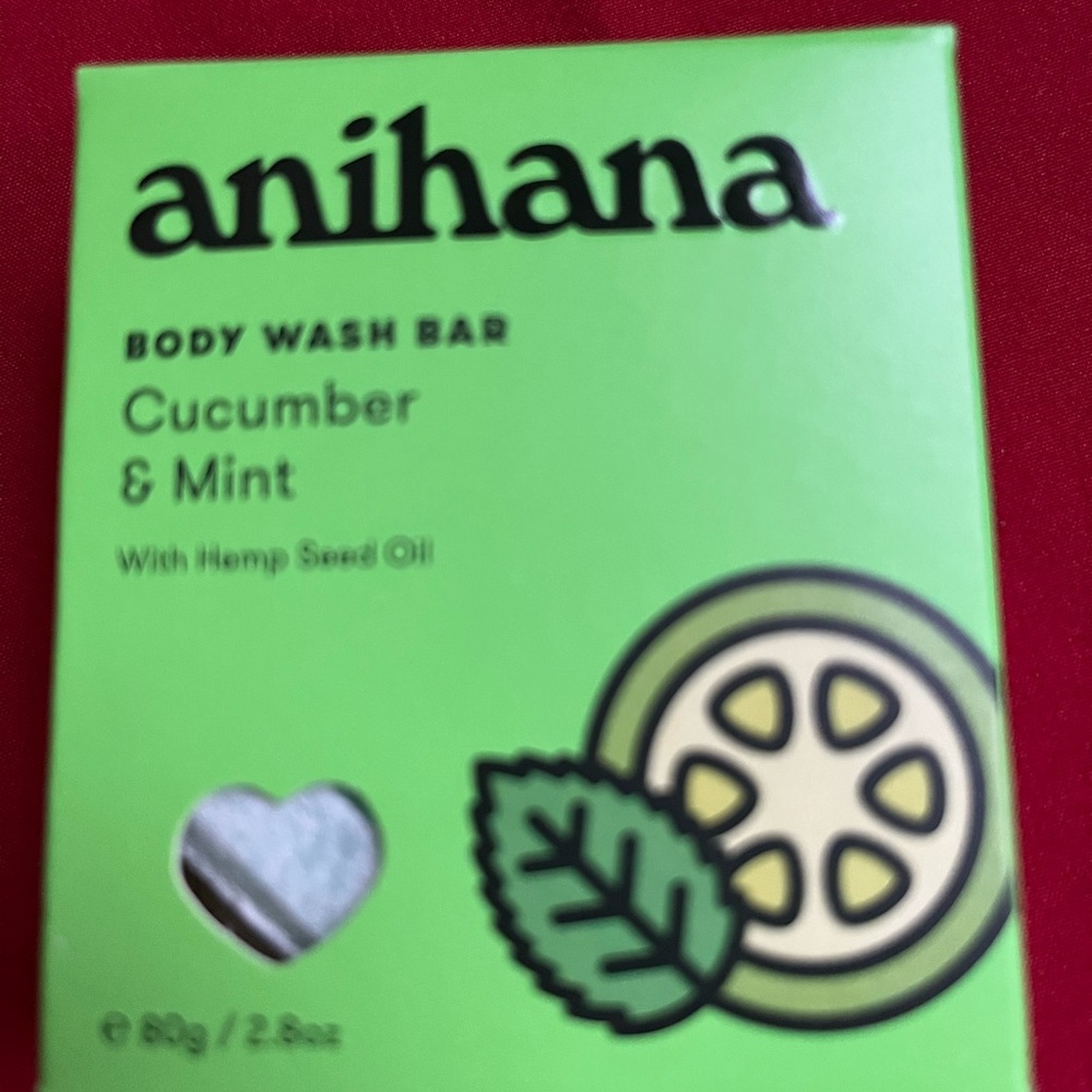 anihana body wash bar new cucumber